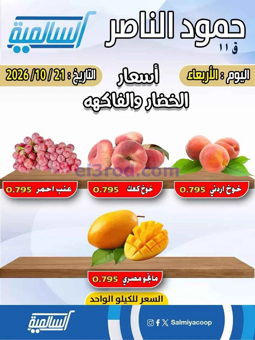 عروض جمعية السالمية فرع حمود الناصر|21-10-2026