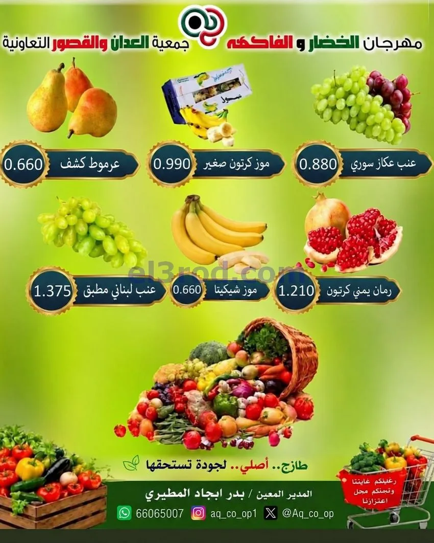عروض جمعية العدان والقصور التعاونية|18-10-2026