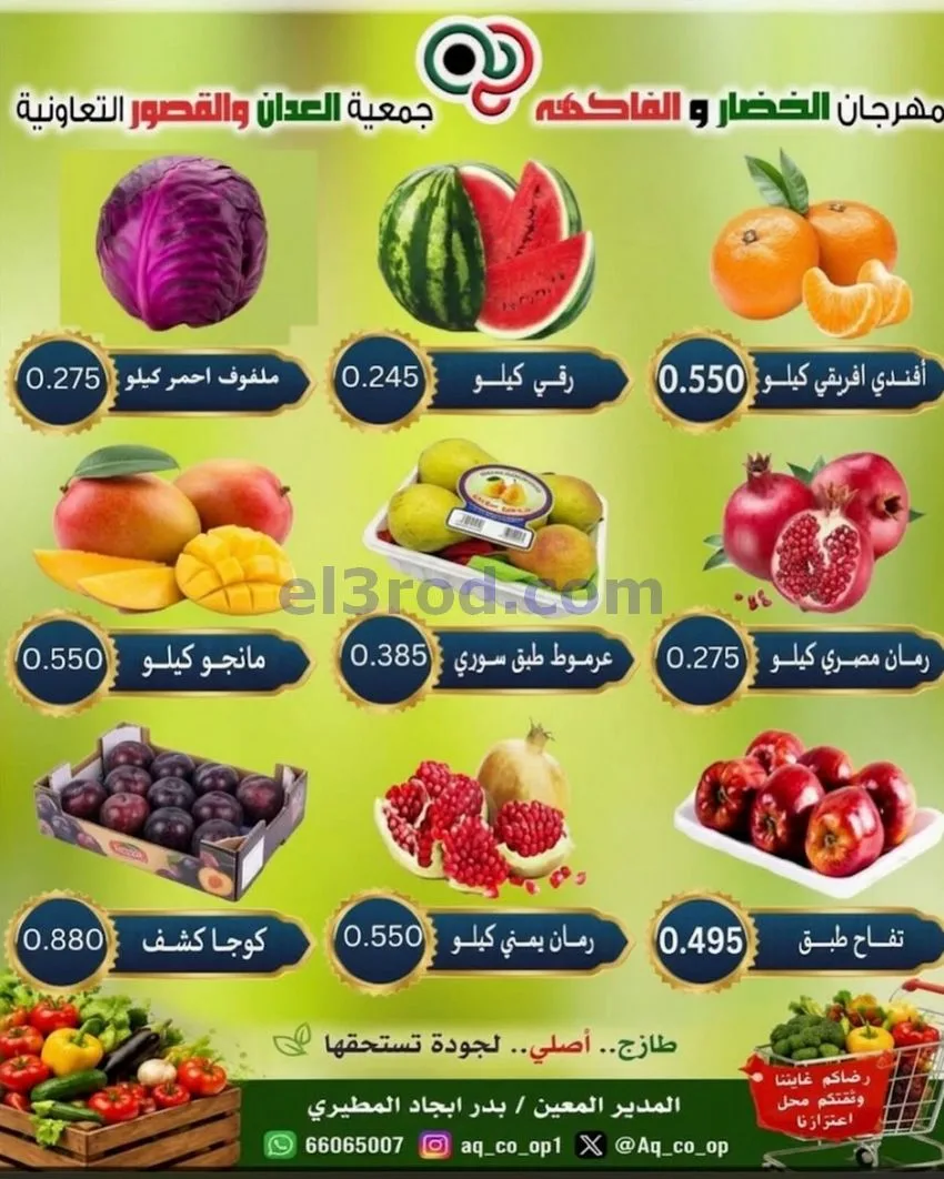 عروض جمعية العدان والقصور التعاونية|18-10-2026