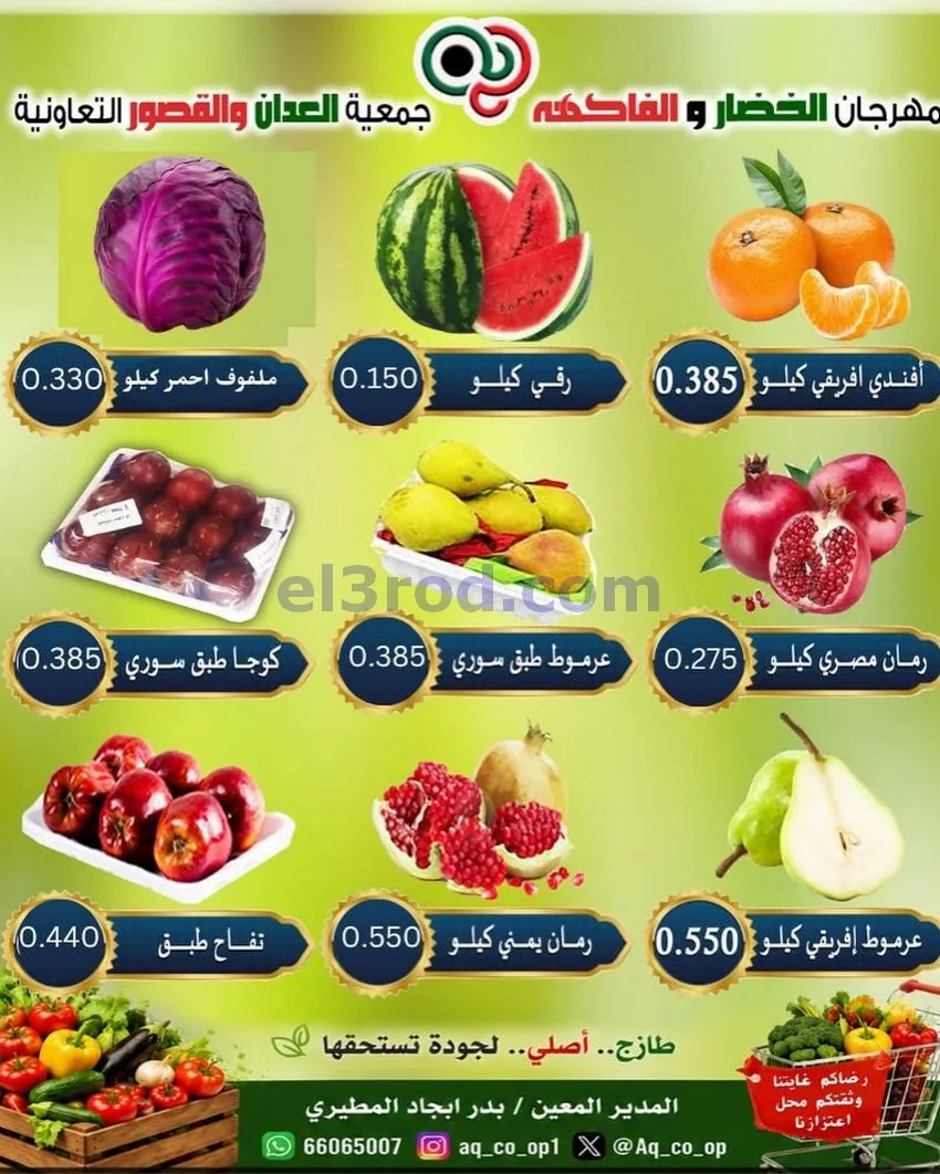 عروض جمعية العدان والقصور التعاونية|11-10-2026